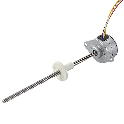 Φ25x15.7mm PM External Linear Stepper Motor 0.48A Lead 2.44mm/0.096 Length 110mm - 25LN24M01-145 | StepperOnline AU