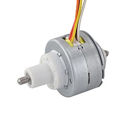 Φ25.2x15mm PM Captive Linear Stepper Motor 0.23A Lead 1mm/0.039" Travel 12mm