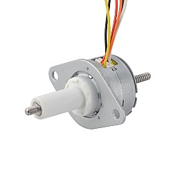 Φ25x15mm PM Captive Linear Stepper Motor 0.23A Lead 1mm/0.039" Travel 22mm