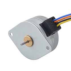 Φ35x22mm PM Stepper motor 7.5deg 53.9mN.m(7.634oz.in) 0.2A 4 Wires