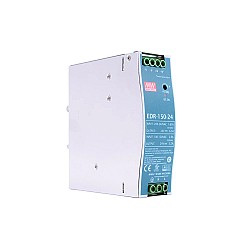 EDR-150-24 MEANWELL 150W 24VDC 5.2A 115VAC/6.5A 230VAC Single Output Industrial DIN RAIL