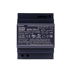 HDR-100-12 MEANWELL 85.2W 12VDC 7.1A 115/230VAC Ultra Slim Step Shape DIN Rail Power Supply