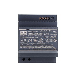 HDR-100-24N MEANWELL 100.8W 24VDC 4.2A 115/230VAC Ultra Slim Step Shape DIN Rail Power Supply