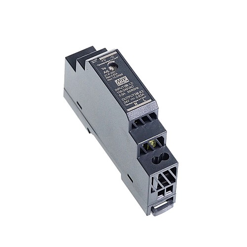 HDR-15-24 MEANWELL 15W 24VDC 0.63A 115/230VAC Ultra Slim Step Shape DIN Rail Power Supply - HDR-15-24 | StepperOnline AU