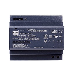 HDR-150-12 MEANWELL 12VDC 10.2A 122.4W 115VAC/11.3A 135.6 230VAC Ultra Slim Step Shape DIN Rail Power Supply