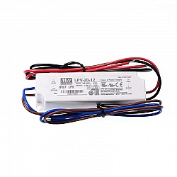 LPV-20-12 MEANWELL 20W 1.67A 12V Single Output Switching Power Supply