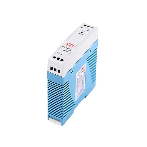 MDR-10-24 MEANWELL 10W 24VDC 0.42A 115/230VAC DIN Rail Power Supply - MDR-10-24 | StepperOnline AU