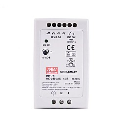 MDR-100-12 MEANWELL 100W 12VDC 7.5A 115/230VAC DIN Rail Power Supply