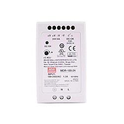 MDR-100-24 MEANWELL 100W 24VDC 4A 115/230VAC DIN Rail Power Supply