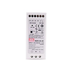 MDR-40-48 MEANWELL 39.8W 48VDC 0.83A 115/230VAC Single Output Industrial DIN Rail Power Supply