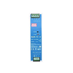 NDR-75-12 MEANWELL 75.6W 12VDC 6.3A 115/230VAC Single Output Industrial DIN RAIL