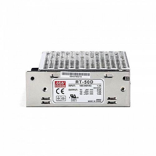 RT-50D MEANWELL 51W Triple Output Switching Power Supply - RT-50D | StepperOnline AU