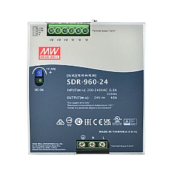 SDR-960-24 MEANWELL 960W 24VDC 40A 230VAC With PFC Function DIN Rail Power Supply