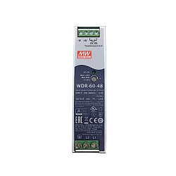 WDR-60-48 MEANWELL 60W 48VDC 1.25A 230/400VAC UltraWide Input Industrial DIN Rail Power Supply