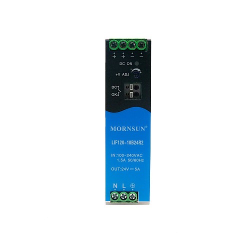 120W 55V 2.2A 85-264VAC/120-370VDC DIN Rail Switching Power Supply with PFC Function - LIF240-10B55R2 | StepperOnline AU