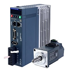 A6 Series 100W EtherCAT AC Servo Motor Kit 3000rpm 0.32Nm w/ Brake 17-Bit Absolute Encoder IP67