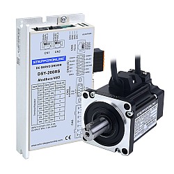 DSY Series 200W RS485 DC Servo Motor 24-70VDC 0.637Nm 3000rpm 17-Bit Incremental Encoder IP65