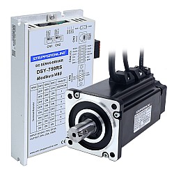 DSY Series 750W RS485 DC Servo Motor 24-70VDC 2.39Nm w/ Brake 3000rpm 17-Bit Incremental Encoder IP65