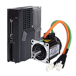 E6 Series 200W AC Servo Motor Kit 3000rpm 0.64Nm 17-Bit Encoder IP65