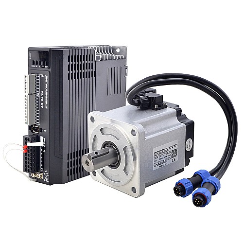 T6 Series 750W AC Servo Motor Kit 3000rpm 2.39Nm 17-Bit Encoder IP65 - T6-RS750H2A3-M17S | StepperOnline AU