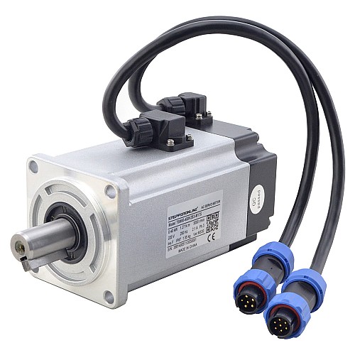 T6 Series 400W AC Servo Motor Kit 3000rpm 1.27Nm w/ Brake 17-Bit Encoder IP65 - T6-RS400H2B3-M17S | StepperOnline AU