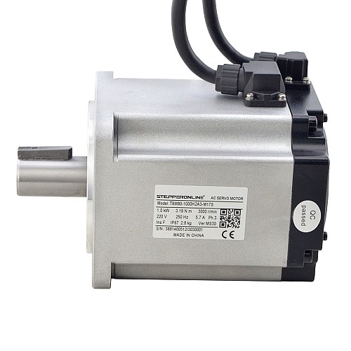 T6 Series 1000W AC Servo Motor Kit 3000rpm 3.19Nm 17-Bit Encoder IP65 - T6-RS1000H2A3-M17S | StepperOnline AU