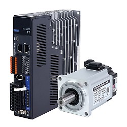 T7 Series EtherCAT 400W AC Servo Motor Kit 3000rpm 1.27Nm 23-Bit Encoder IP67