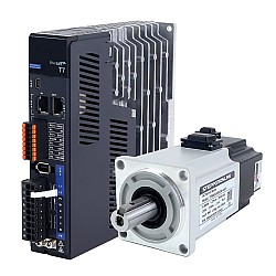 T7 Series EtherCAT 400W AC Servo Motor Kit 3000rpm 1.27Nm w/ Brake 23-Bit Encoder IP67