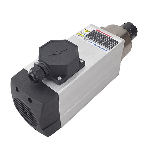 CNC Spindle Motor Air Cooled 380V 2.2KW 18000RPM 300Hz ER25 Collet - GDZ93x82-2.2C4 | StepperOnline AU