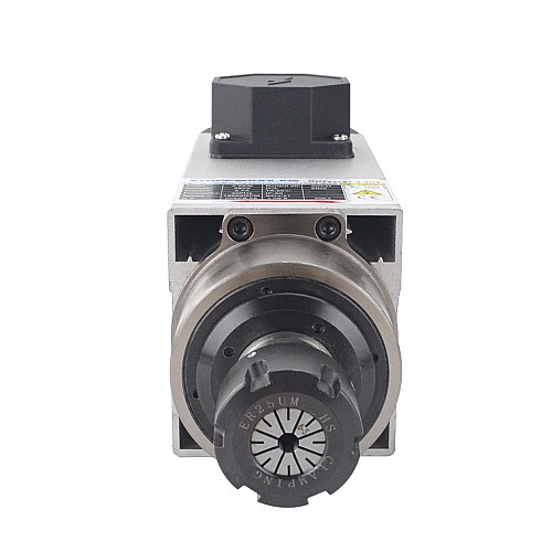 CNC Spindle Motor Air Cooled 380V 2.2KW 18000RPM 300Hz ER25 Collet - GDZ93x82-2.2C4 | StepperOnline AU