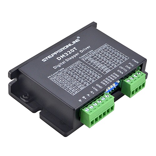 Digital Stepper Driver 0.3-2.2A 10-30VDC for Nema 8, 11, 14, 16, 17 Stepper Motor - DM320T | StepperOnline AU