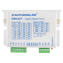 Y Series Digital Stepper Driver 0.3-2.2A DC18V-36V for Nema 14, 17, 23 Stepper Motor