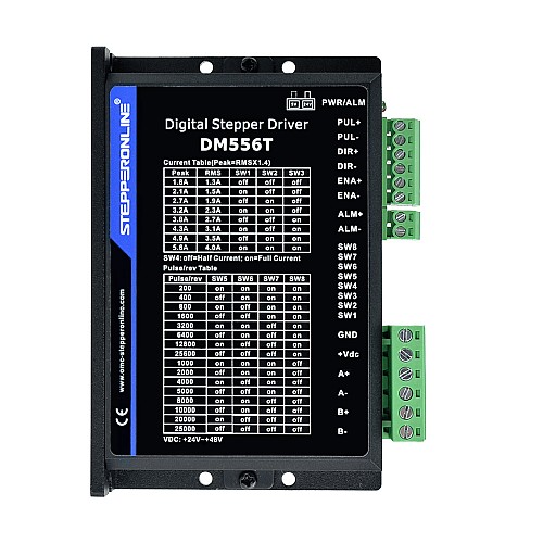 1 Axis Stepper CNC Kit 4.0Nm(566oz.in) Nema 24 Stepper Motor & Driver - 1-DM556T-24HS39 | StepperOnline AU