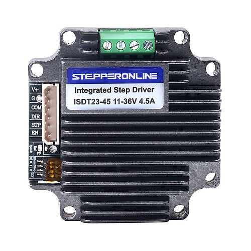 Integrated Stepper Motor Driver 1.0-4.5A 11-36VDC Low-noise for NEMA 23 Stepper Motor - ISDT23-45 | StepperOnline AU