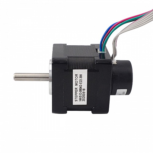 Nema 14 Closed Loop Stepper Motor 18Ncm(25.5oz.in) Encoder 300PPR - 14HS13-0804D-E22-300 | StepperOnline AU