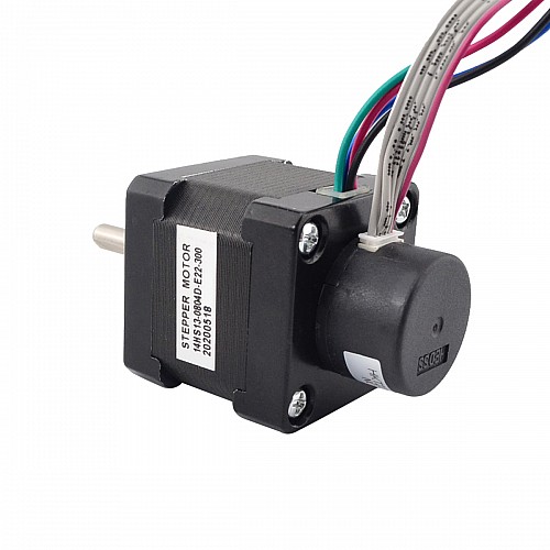 Nema 14 Closed Loop Stepper Motor 18Ncm(25.5oz.in) Encoder 300PPR - 14HS13-0804D-E22-300 | StepperOnline AU