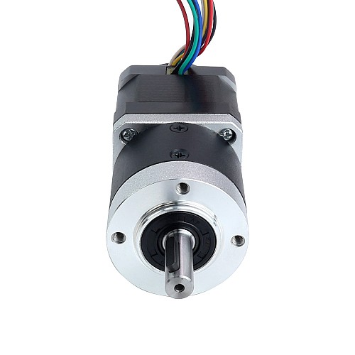 Nema 17 Stepper Motor with  Gearbox Gear Ratio 10:1 & Magnetic Encoder 1000PPR(4000CPR) - 17HS15-1684D-HG10-AR4 | StepperOnline AU