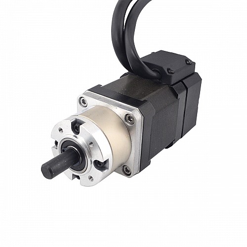 Nema 17 Closed-loop Geared Stepper L=48mm Gear Raio 5:1 Encoder 1000PPR(4000CPR) - 17HS19-1684D-PG5-E1000 | StepperOnline AU