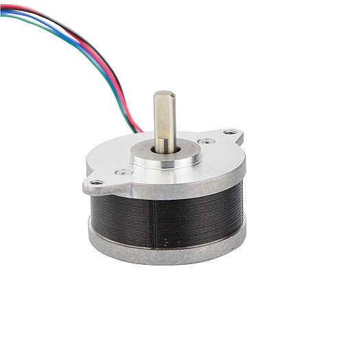 Round Nema 14 Bipolar 0.9deg 8Ncm(11.33oz.in) 0.65A Φ36x19.6mm 4 Wires - 14HR08-0654S | StepperOnline AU