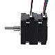 Nema 16 Assembled Motor w/ Hollow & Solid Shaft Bipolar 1.8deg 8Ncm(11.33oz.in) 0.3A 39x39x40mm 4 Wires - 16HS16-0304S-C1 | StepperOnline AU