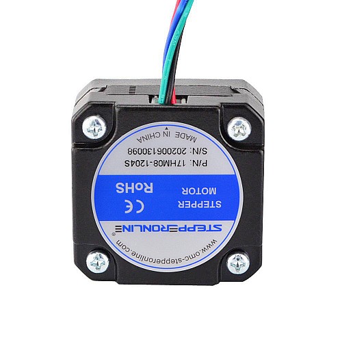 Nema 17 Bipolar 0.9deg 11Ncm(15.58oz.in) 1.2A 42x42x21mm 4 Wires - 17HM08-1204S | StepperOnline AU