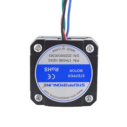 Nema 17 Bipolar Stepper Motor 1.8deg 16Ncm(22.66oz.in) 1A Extruder Motor 42x42x20mm 4 Wires - 17HS08-1004S | StepperOnline AU