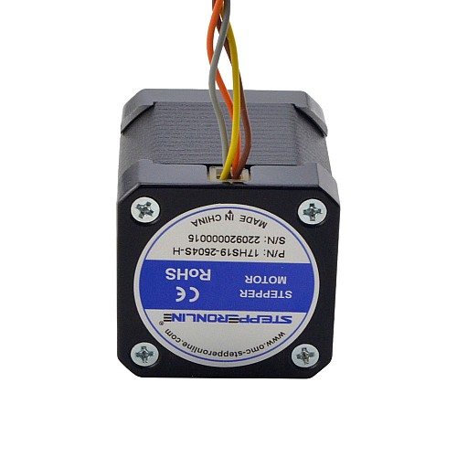 Nema 17 High Temp Voron Stepper Motor 55Ncm(77.93oz.in) Insulation Class H 180C - 17HS19-2504S-H | StepperOnline AU