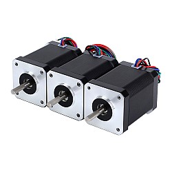 3pcs E Series Nema 17 Stepper Motor 1.8deg 60Ncm(84.97oz.in) 2.1A 42x42x60mm 4 Wires