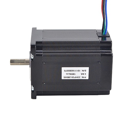 P Series Nema 23 Bipolar 1.8deg 1.85Nm(261.98oz.in) 2.8A 57x57x76mm 4 Wires - 23HP30-2804S | StepperOnline AU