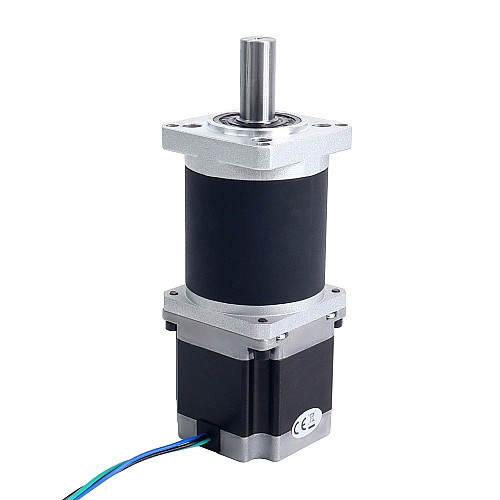 Nema 23 Stepper Motor L=55mm Gear Ratio 100:1 High Precision Planetary Gearbox - 23HS22-2804S-HG100 | StepperOnline AU