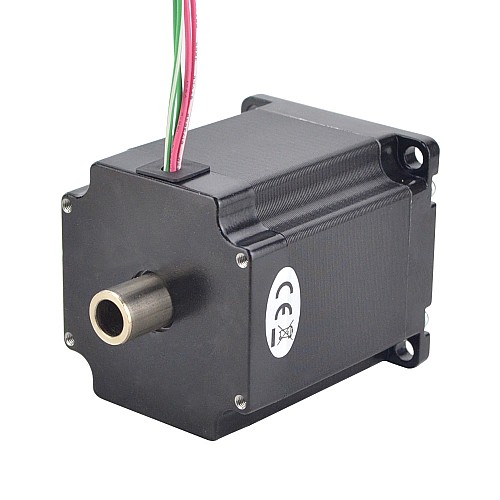 Dual Shaft Nema 23 Hollow Shaft Stepper Motor Bipolar 1.45Nm(205.38oz.in) 2.0A 57x57x65mm - 23HS26-2004H | StepperOnline AU