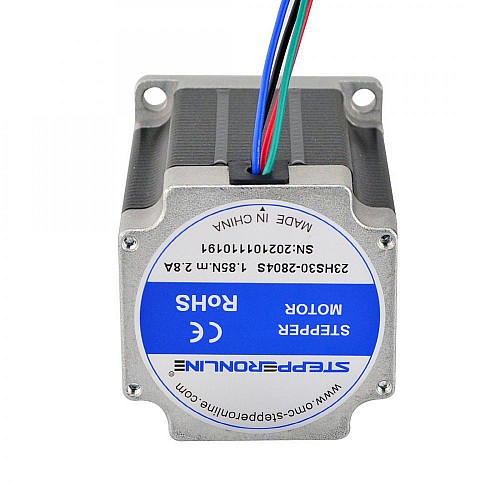 Nema 23 Bipolar 1.8deg 1.9Nm(269.06oz.in) 2.8A 57x57x76mm 4 Wires - 23HS30-2804S | StepperOnline AU