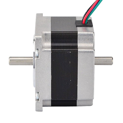 Dual Shaft Nema 23 Bipolar 1.8deg 0.55Nm(77.88oz.in) 2.8A 57x57x41mm 4 Wires - 23HS16-2804D | StepperOnline AU