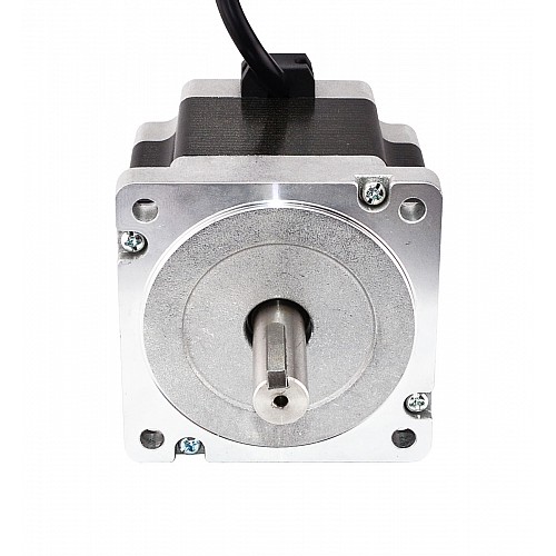 Keyway Dual Shaft Nema 34 CNC Stepper Motor 4.5Nm(637.25oz.in) 5.5A 86x86x80mm - 34HS31-5504D | StepperOnline AU